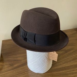 Royal Stetson Hat Formal 1950's Size 6 7/8 fedora